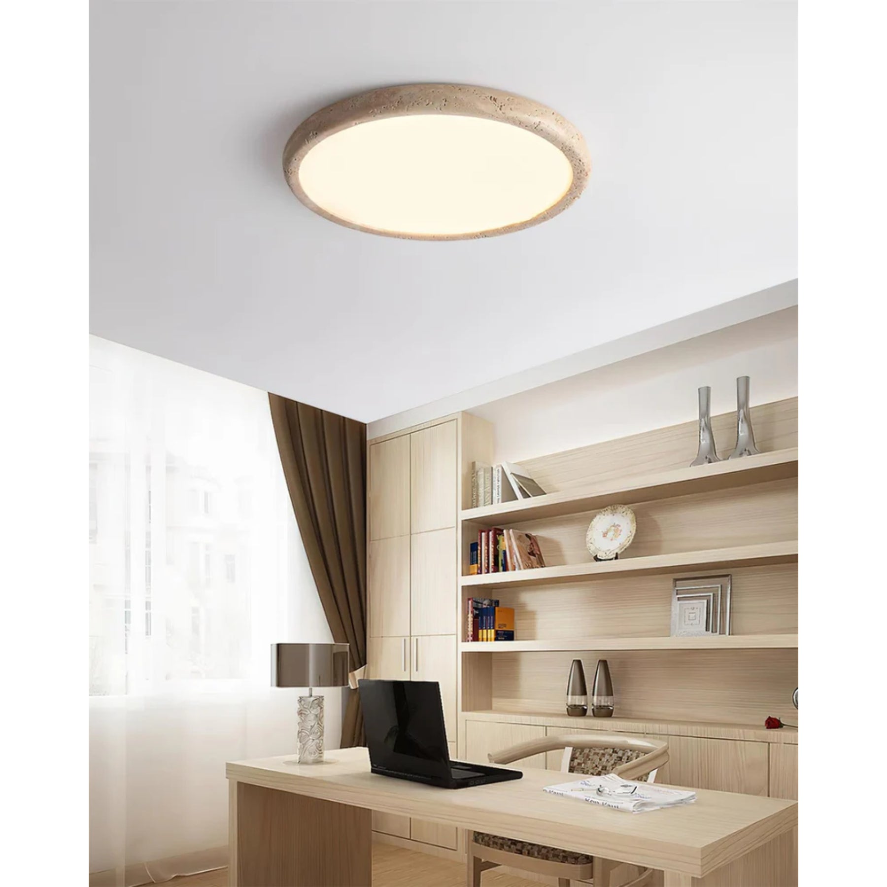 Elbato Travertijn Plafondlamp