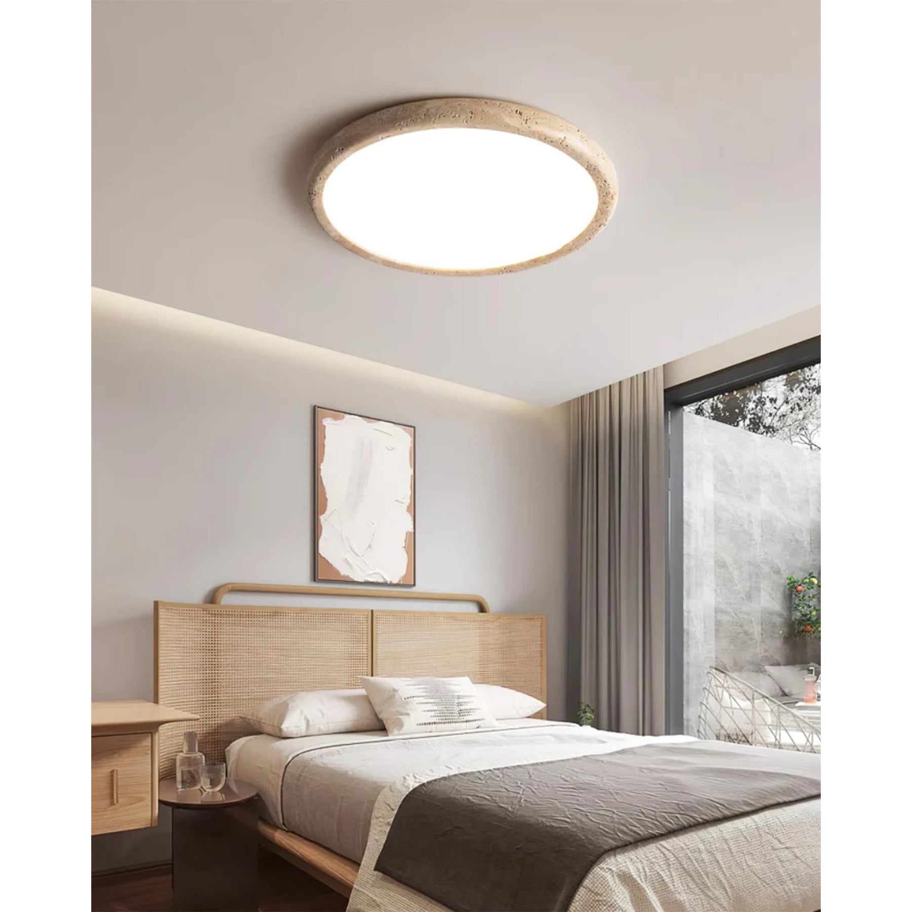 Elbato Travertijn Plafondlamp