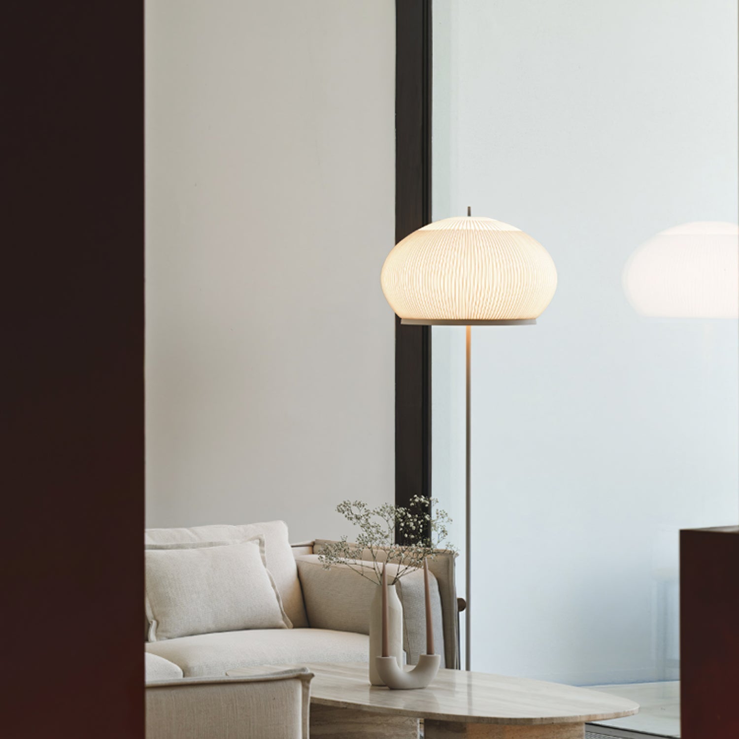 Lampada da pavimento Mirelo Japandi