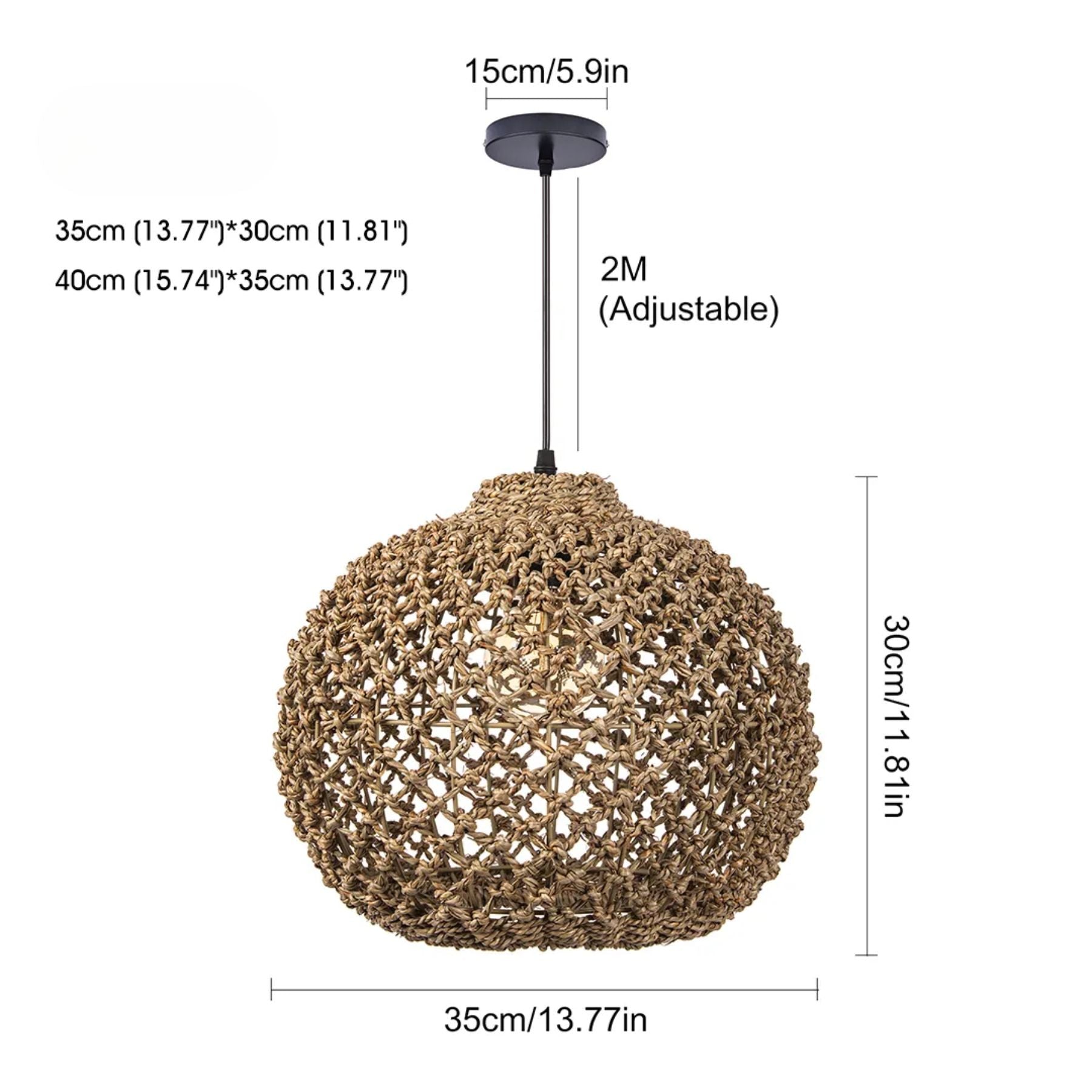 Benzo Gevlochten Boho Hanglamp
