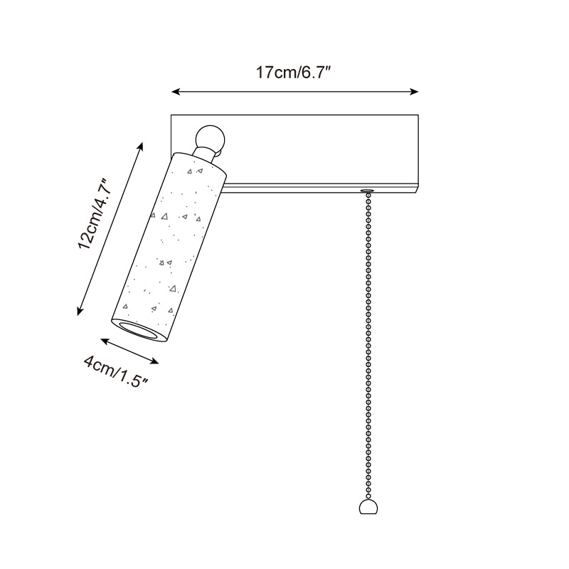 Levazy Natuursteen Wandlamp