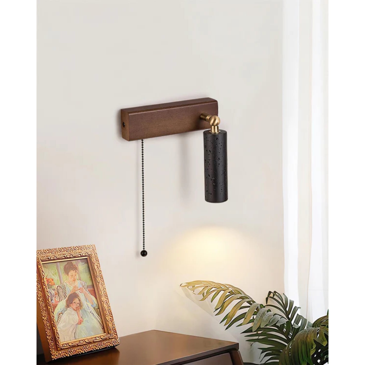 Levazy Natuursteen Wandlamp