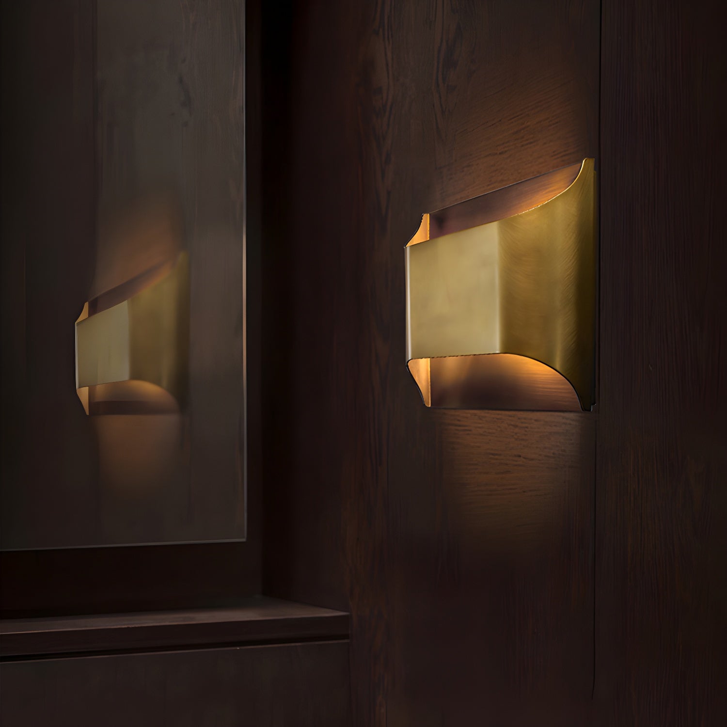 Lelo Messing Wandlamp