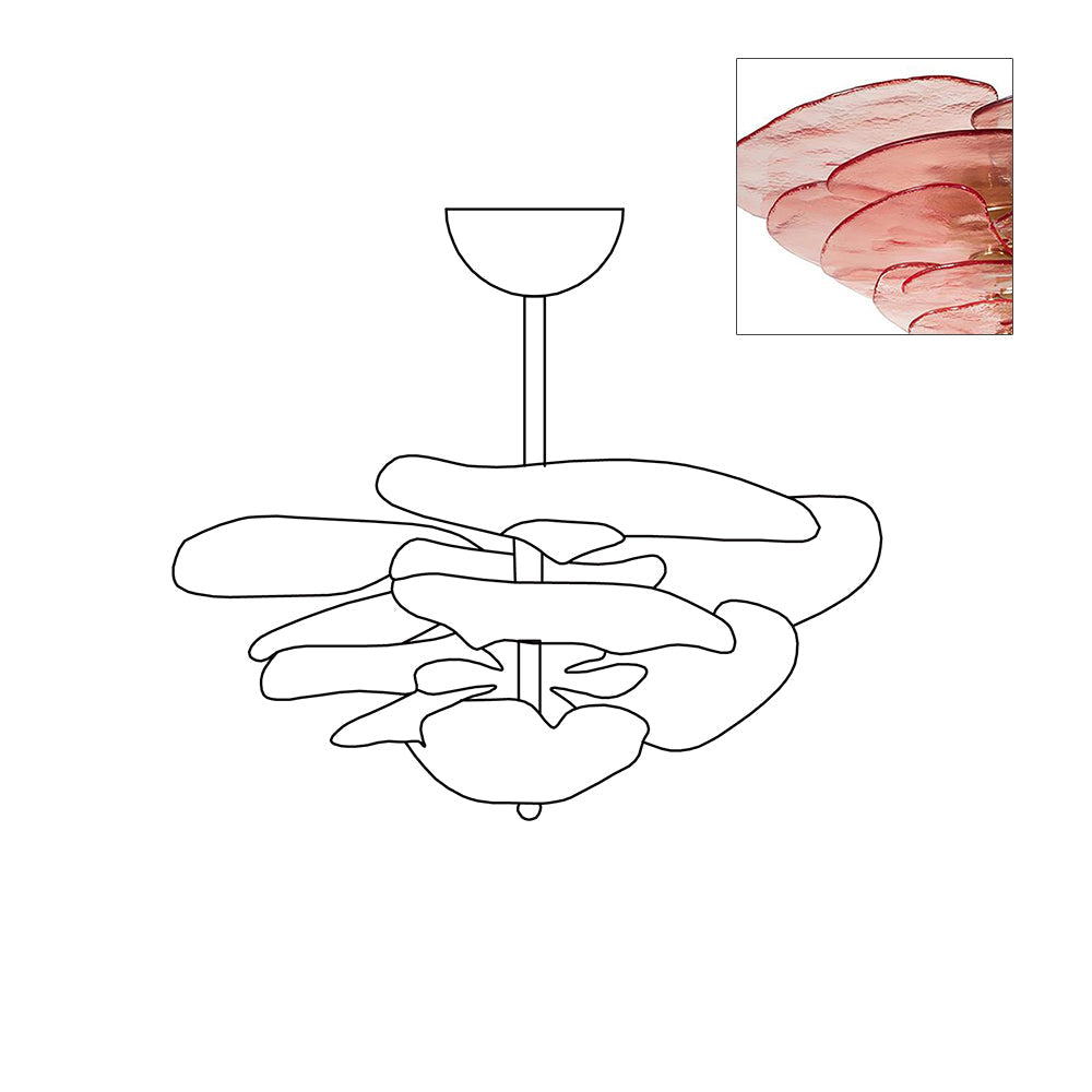 Linsey Flower Plafondlamp