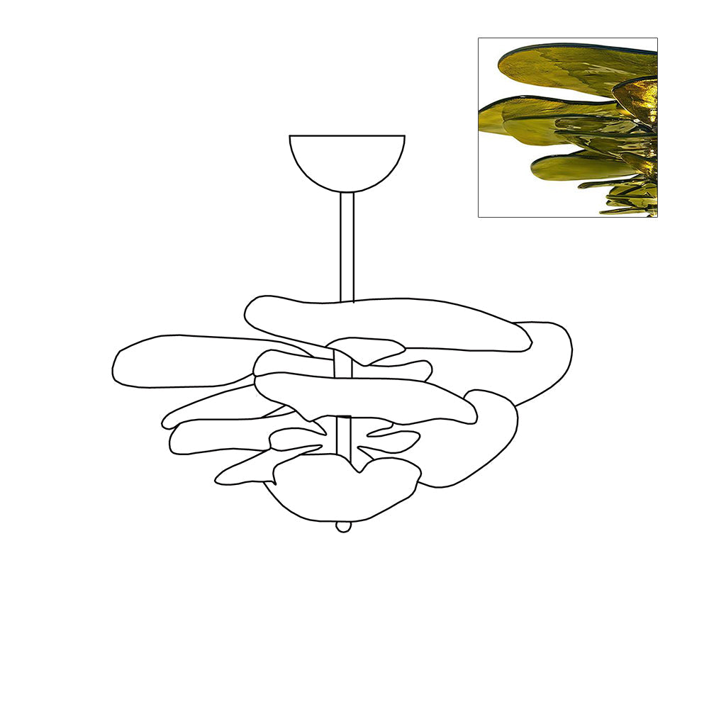 Linsey Flower Plafondlamp