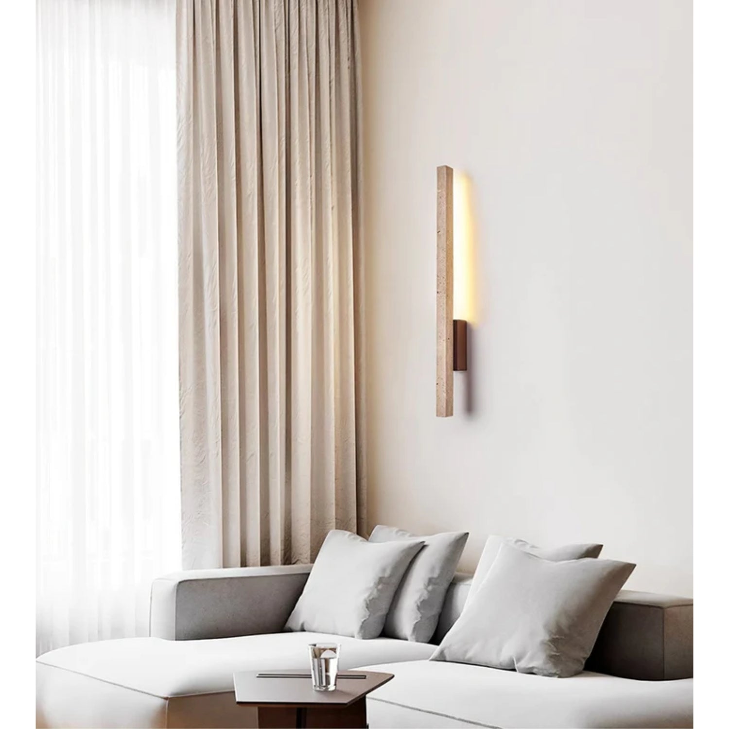 Melicon Natuursteen Wandlamp