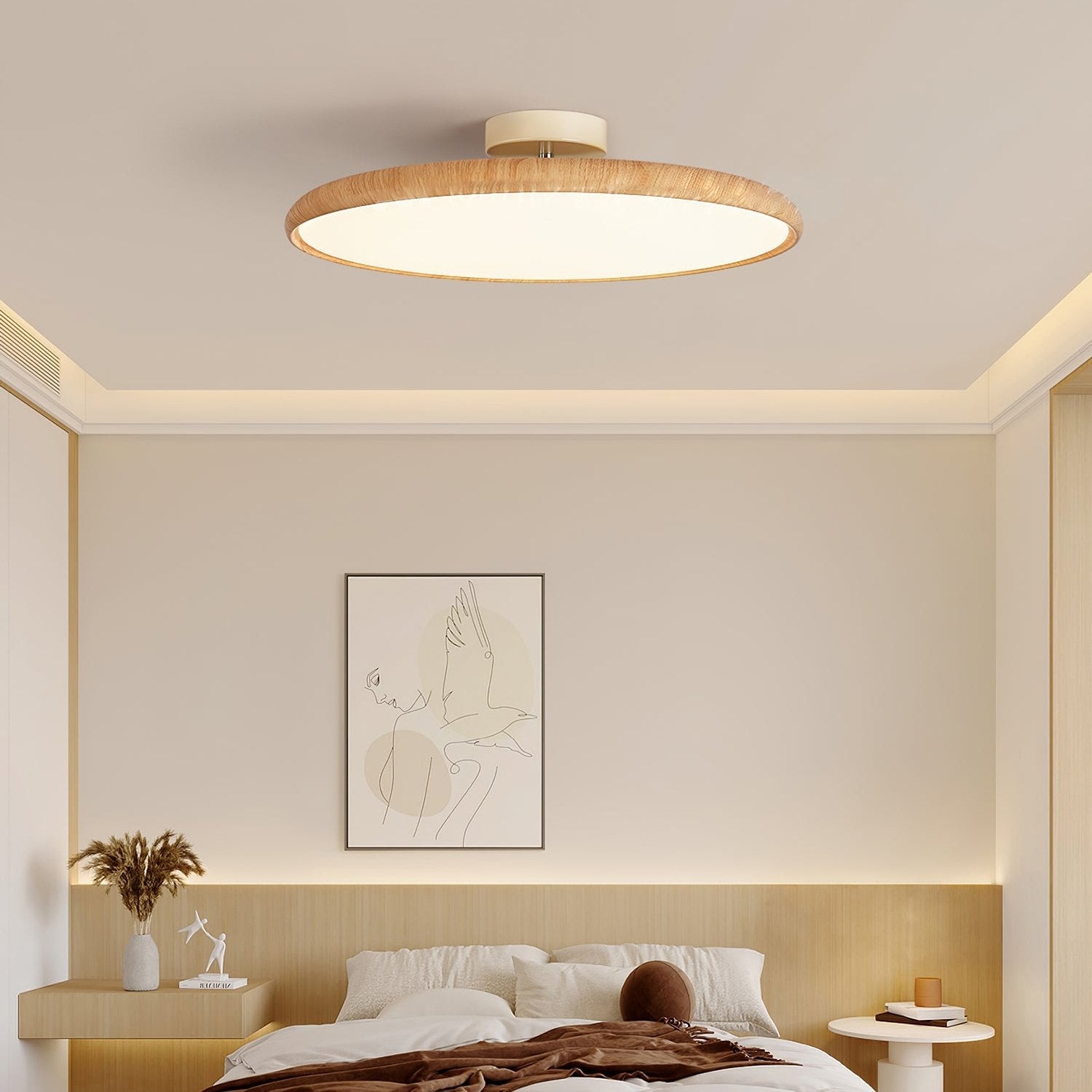 Leiza Houten Plafondlamp
