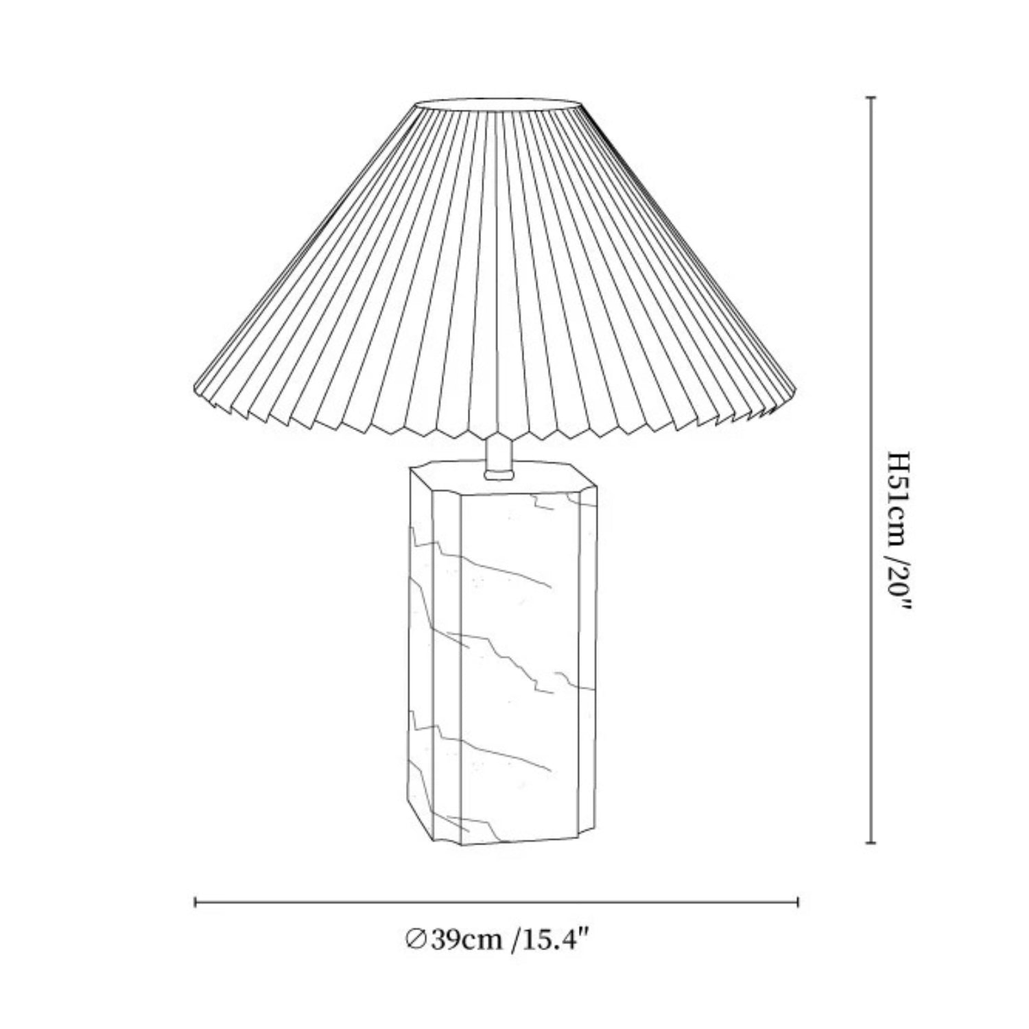 Belmeni Marmeren Tafellamp