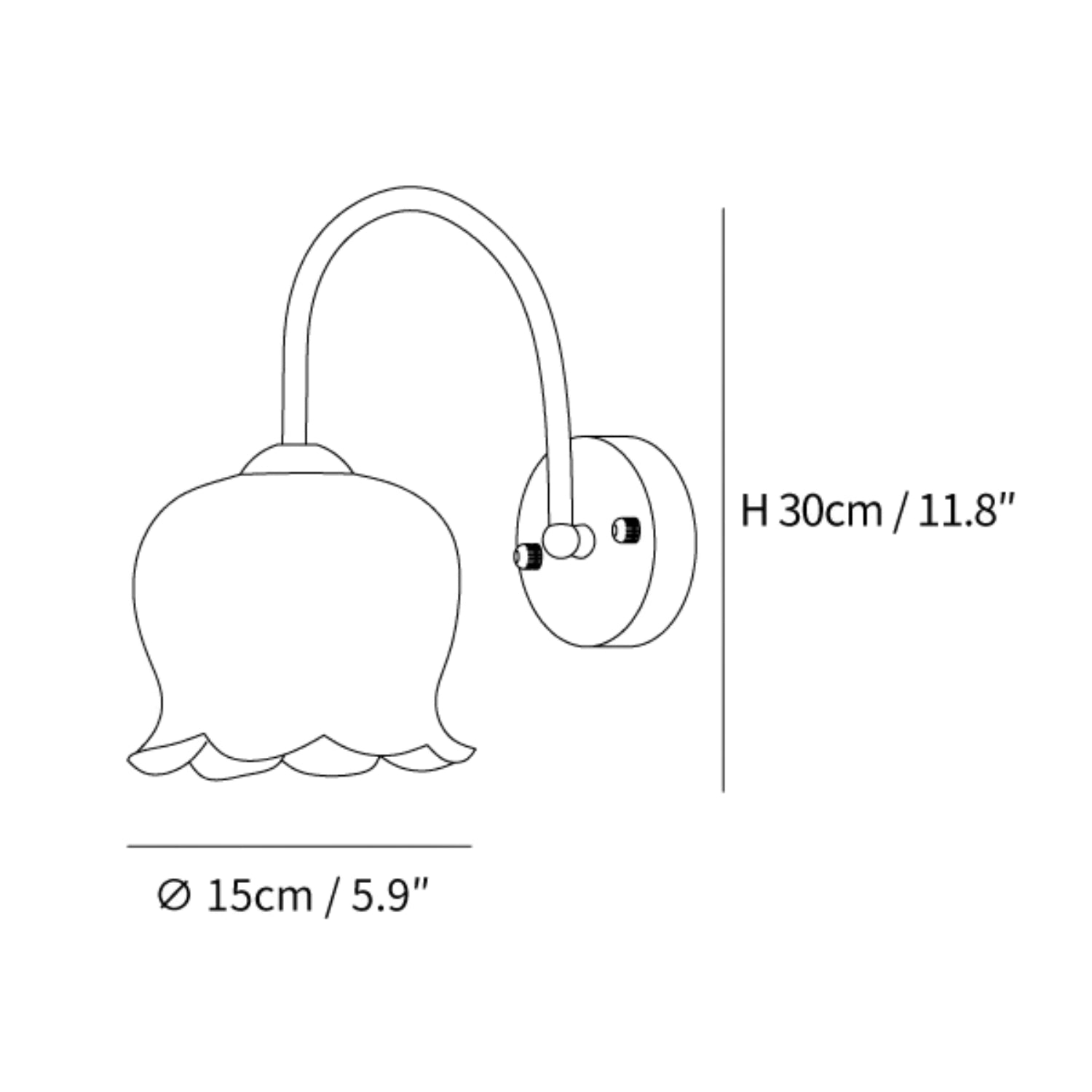 Lampada a stelo con fiore Meltoze