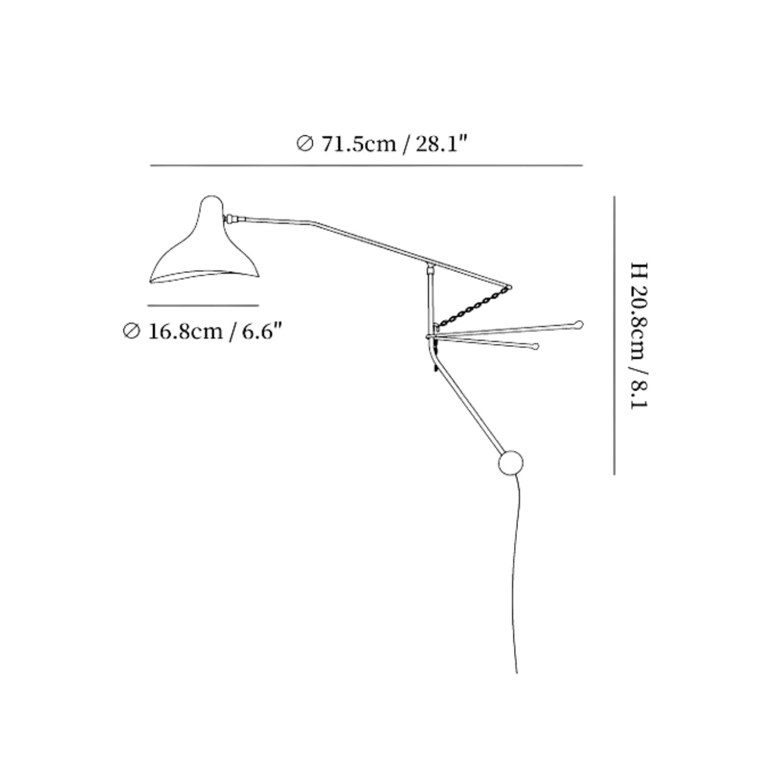 Lampada da parete Meltizo