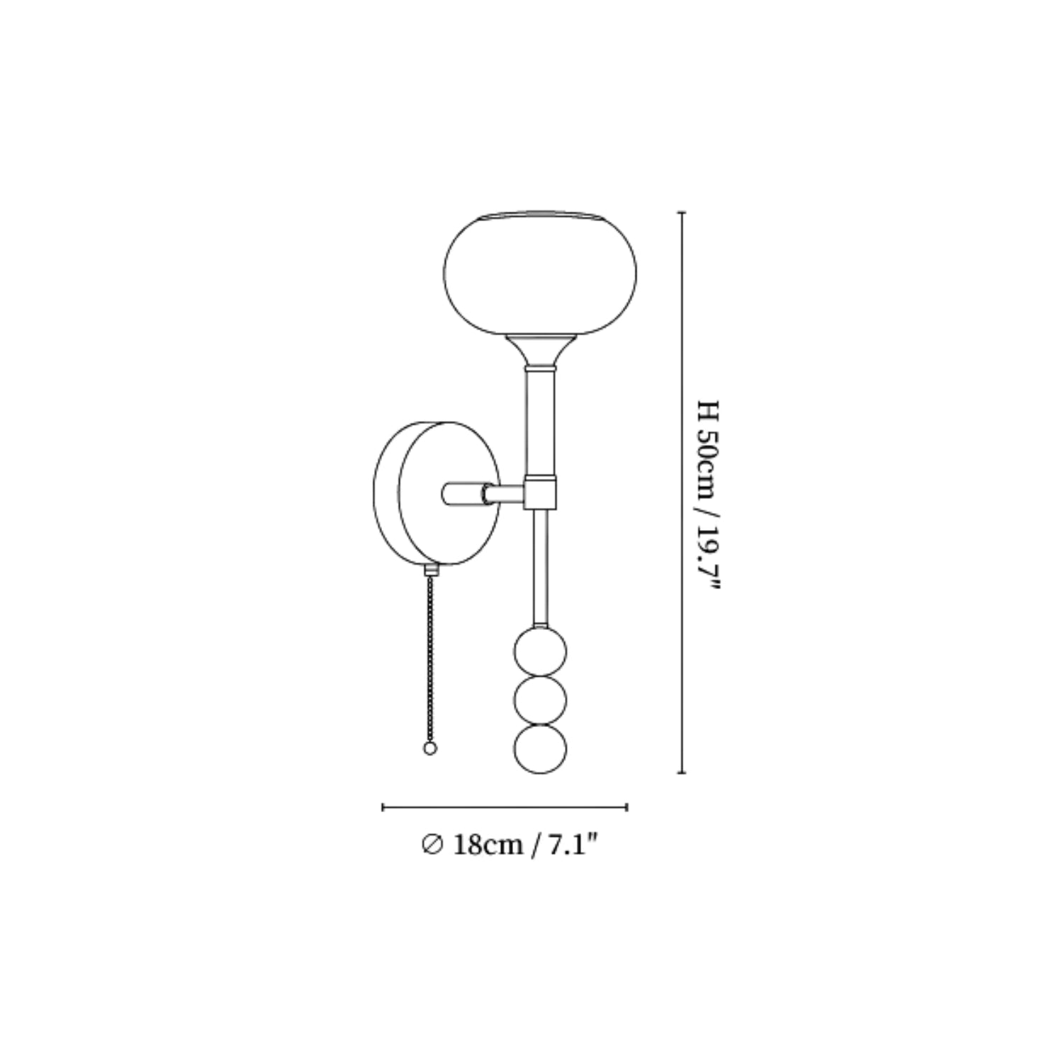 Lampada da parete Romea