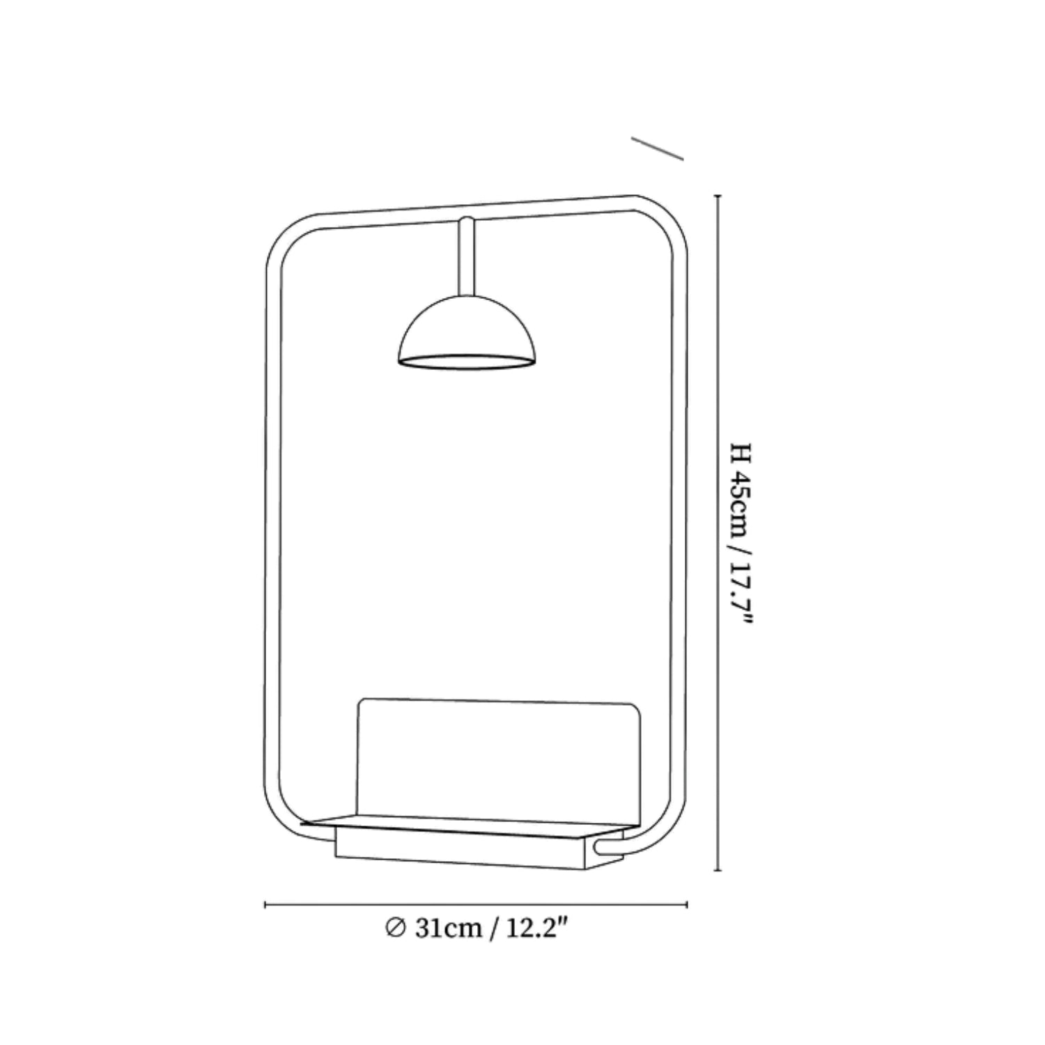 Lampada da parete Cabolina