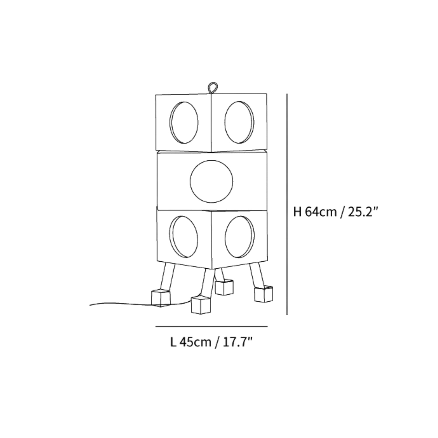 Lampada da pavimento Roblok