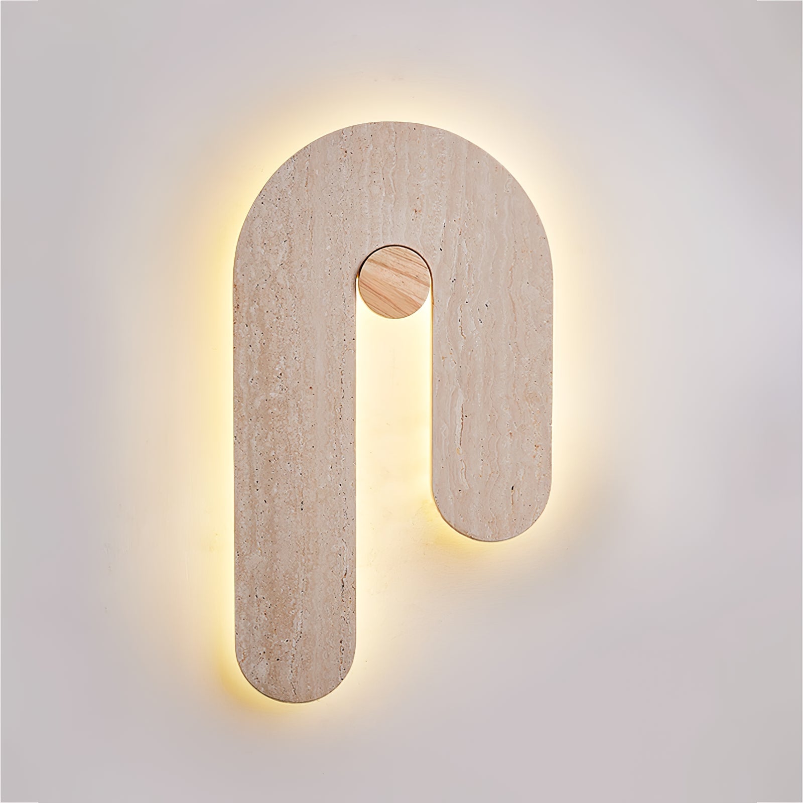 Voa U Vorm Natuursteen Wandlamp
