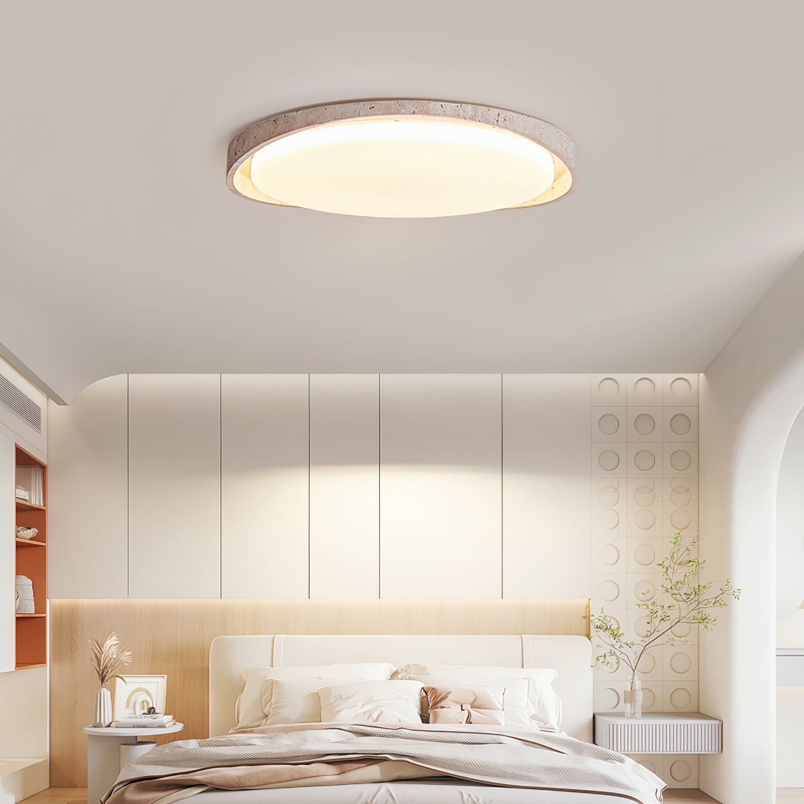 Aruz Wave Natuursteen Plafondlamp