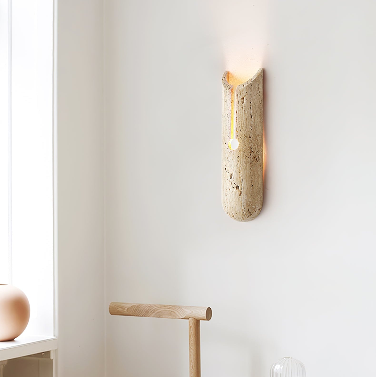 Lucreza Natuursteen Wandlamp