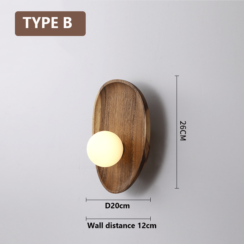 Oza Houten Wandlamp