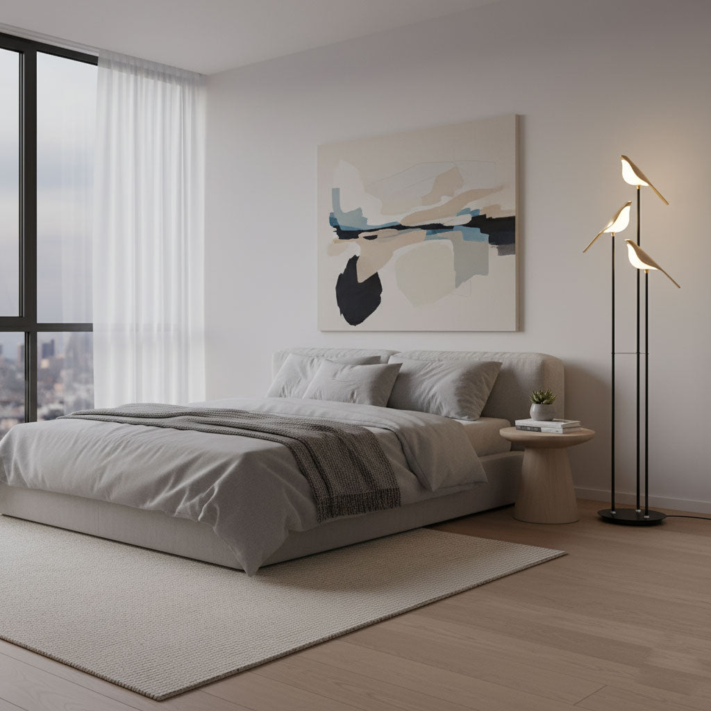 Lampada da terra Birdmann