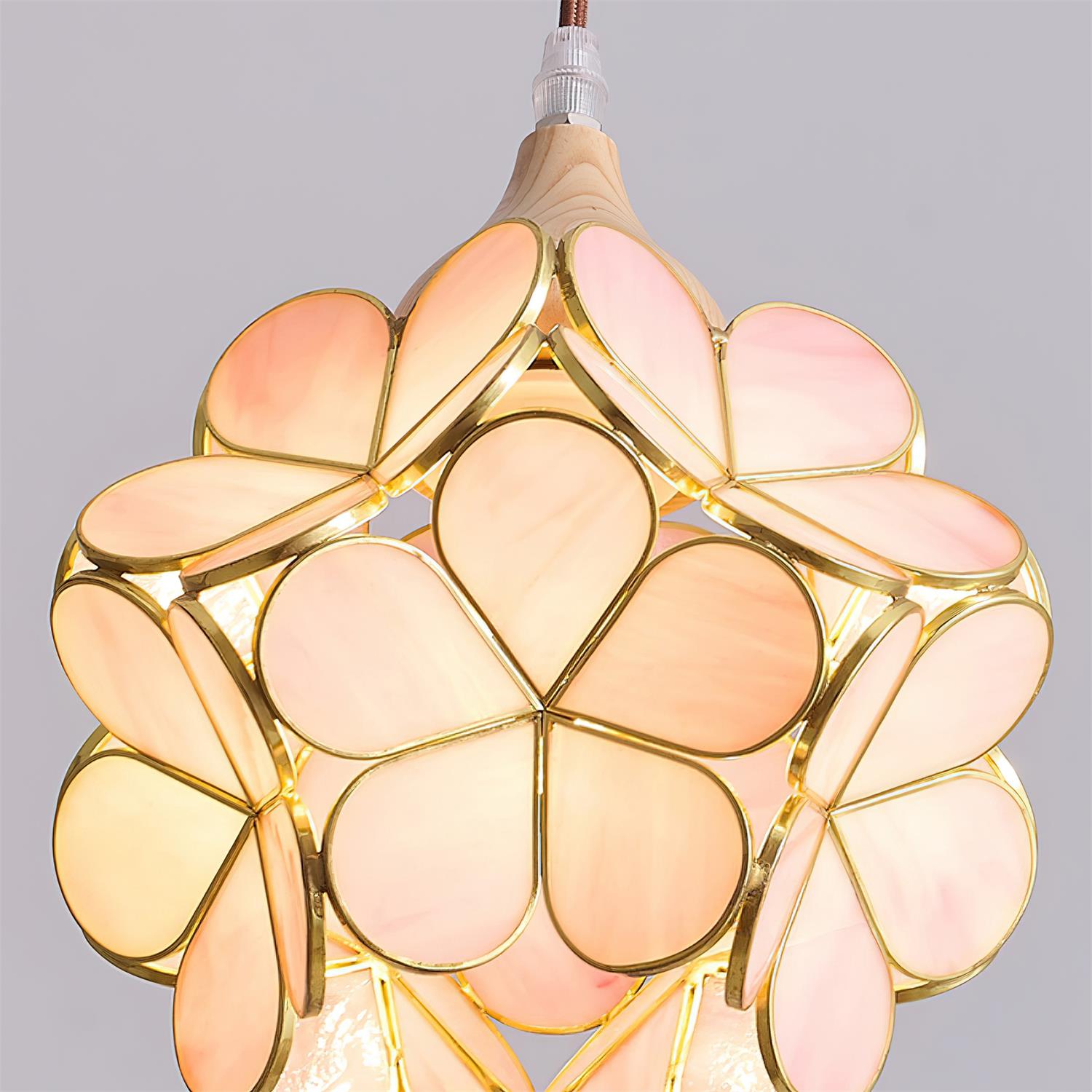 Veravo Flower Houtdesign Hanglamp