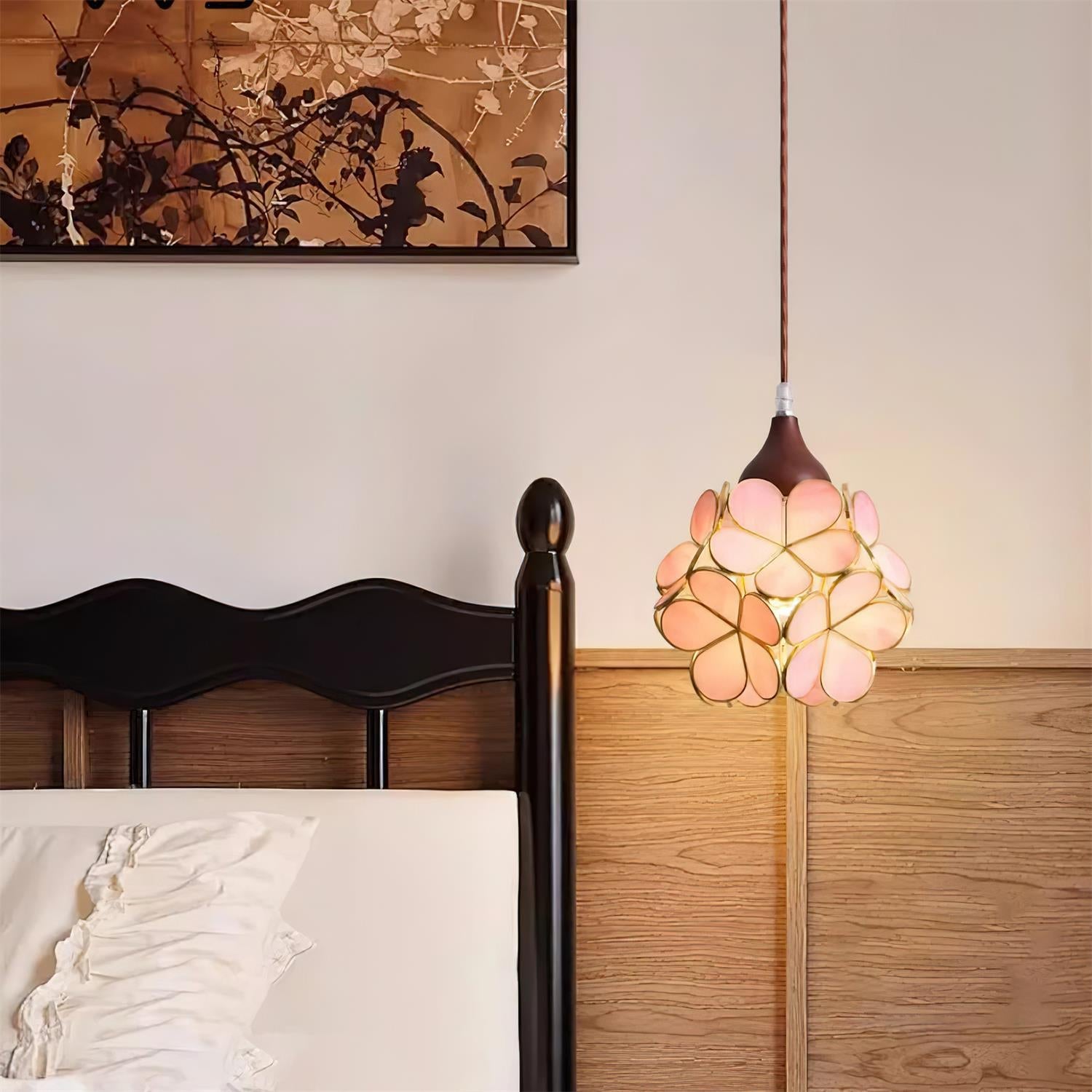 Veravo Flower Houtdesign Hanglamp