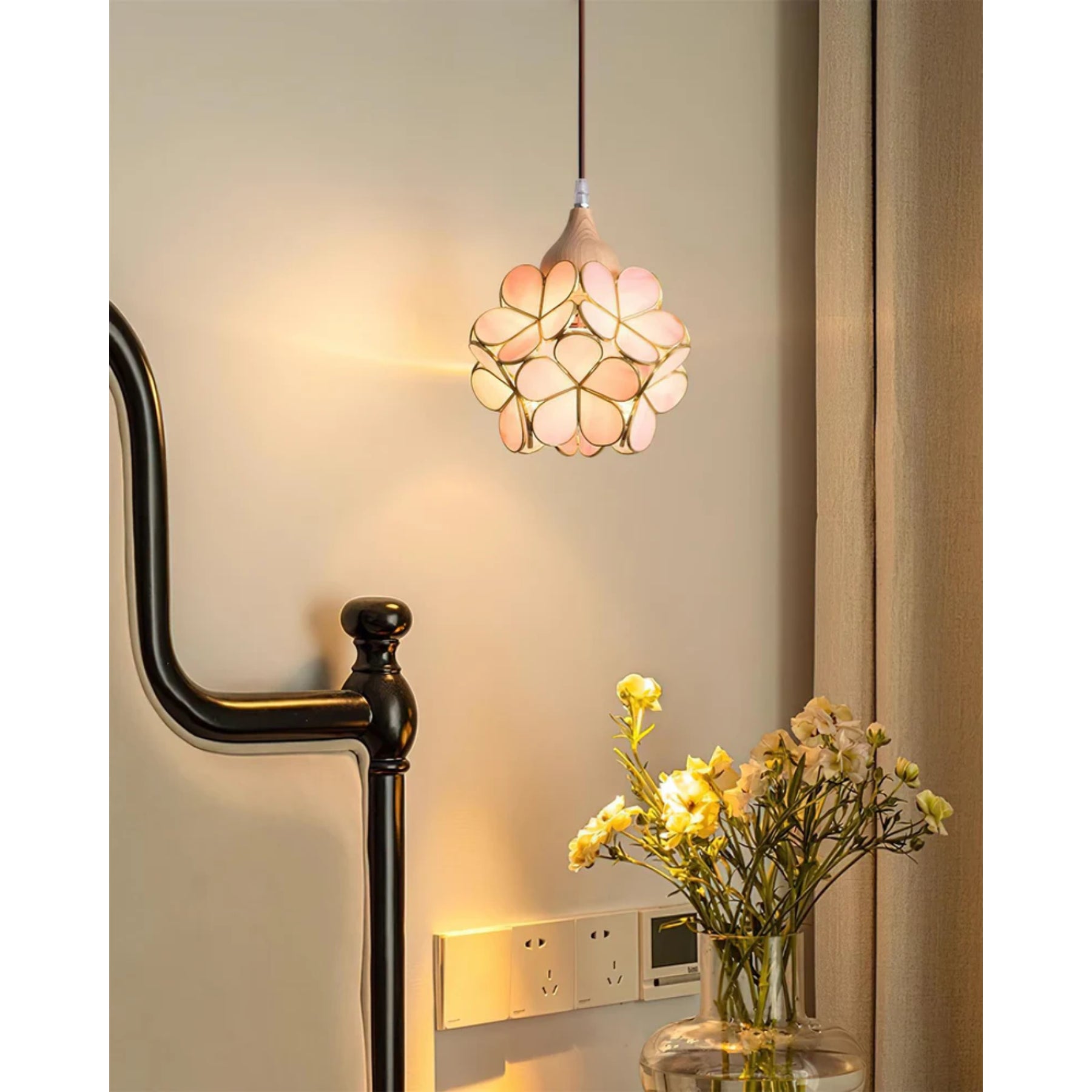 Veravo Flower Houtdesign Hanglamp