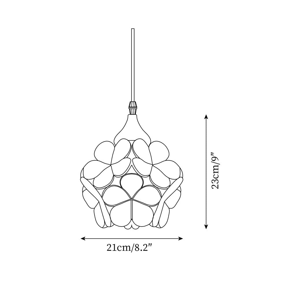 Veravo Flower Houtdesign Hanglamp