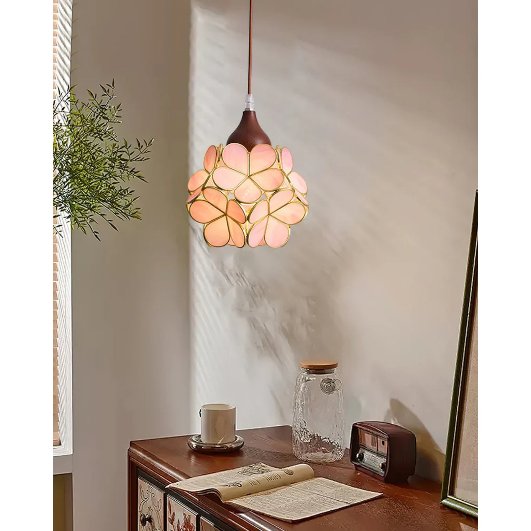 Veravo Flower Houtdesign Hanglamp