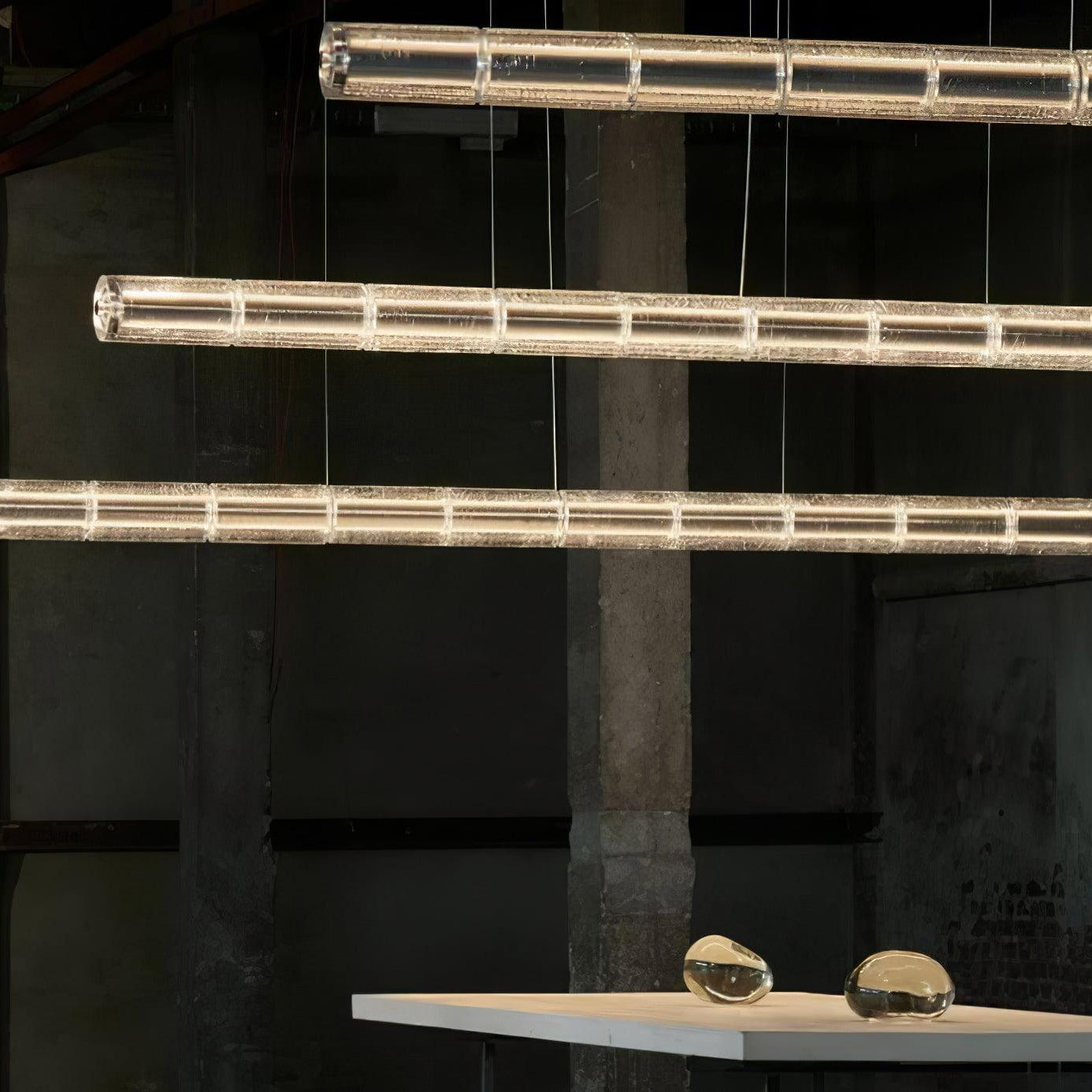 Lampada a sospensione Mesonac segmentata