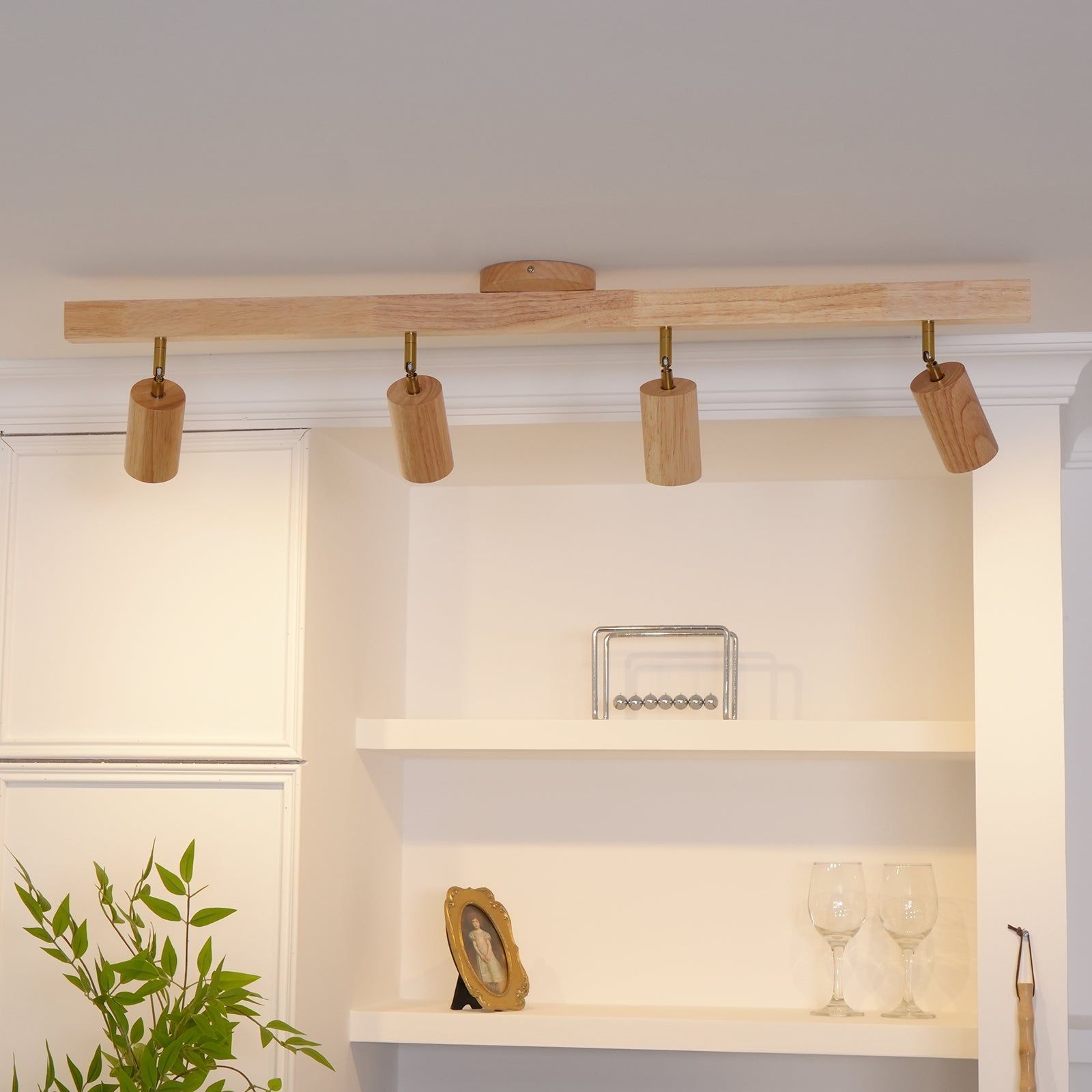 Lermo Houten Track Plafondlamp