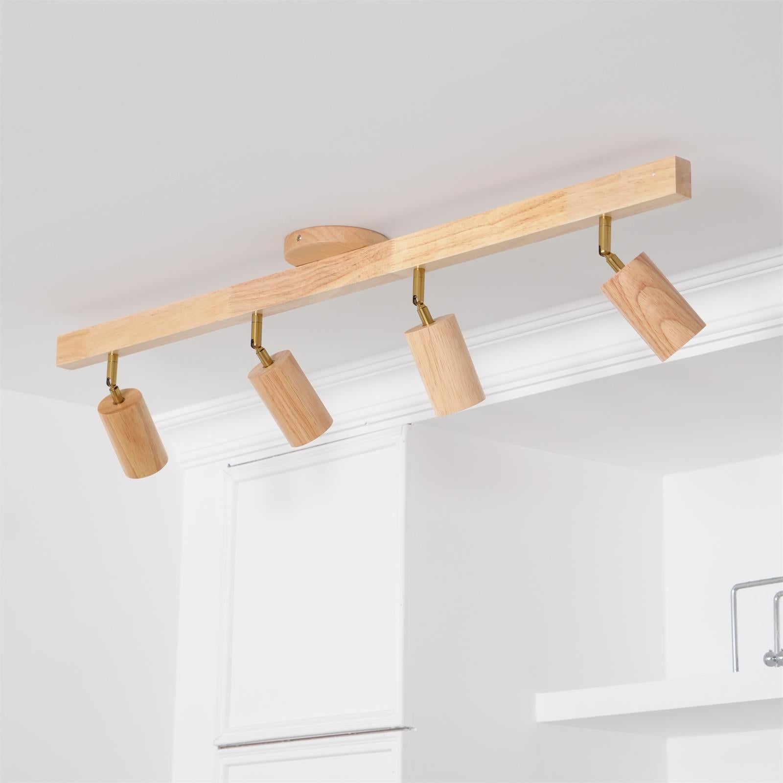 Lermo Houten Track Plafondlamp