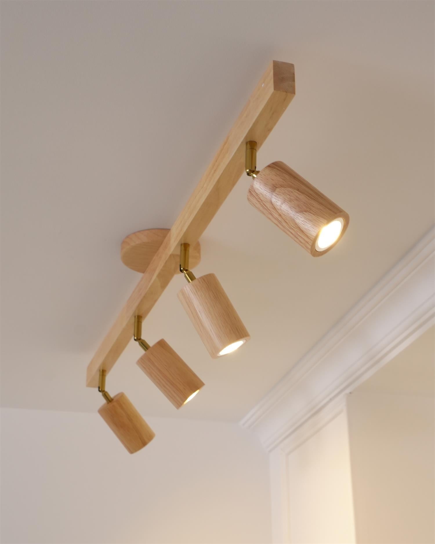 Lermo Houten Track Plafondlamp
