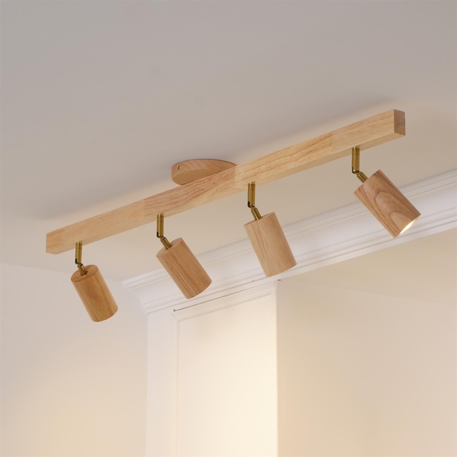 Lermo Houten Track Plafondlamp
