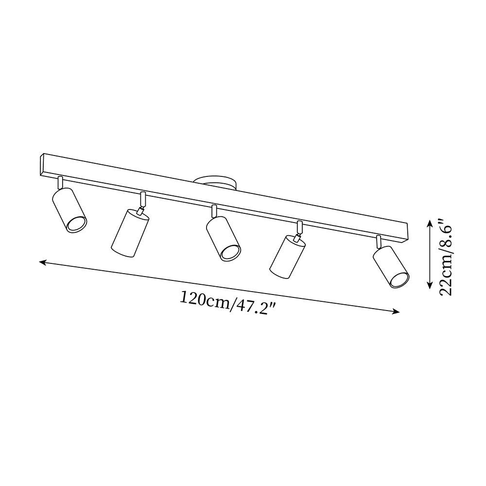 Lermo Houten Track Plafondlamp