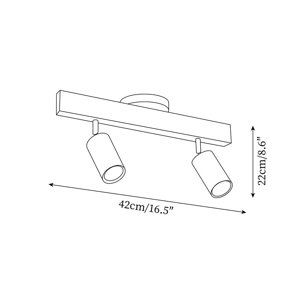 Lermo Houten Track Plafondlamp