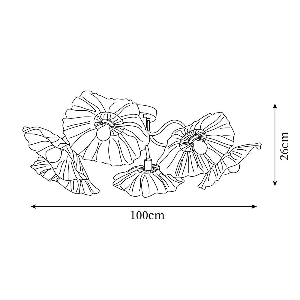 Ormenu Flower Plafondlamp