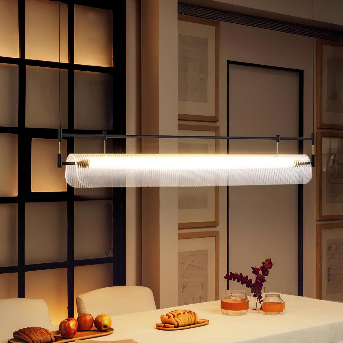 Lampada a sospensione lineare Luobaz