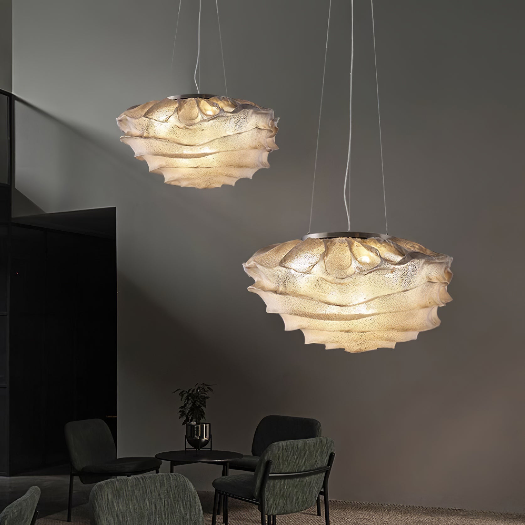 Lampada a sospensione Lunoment