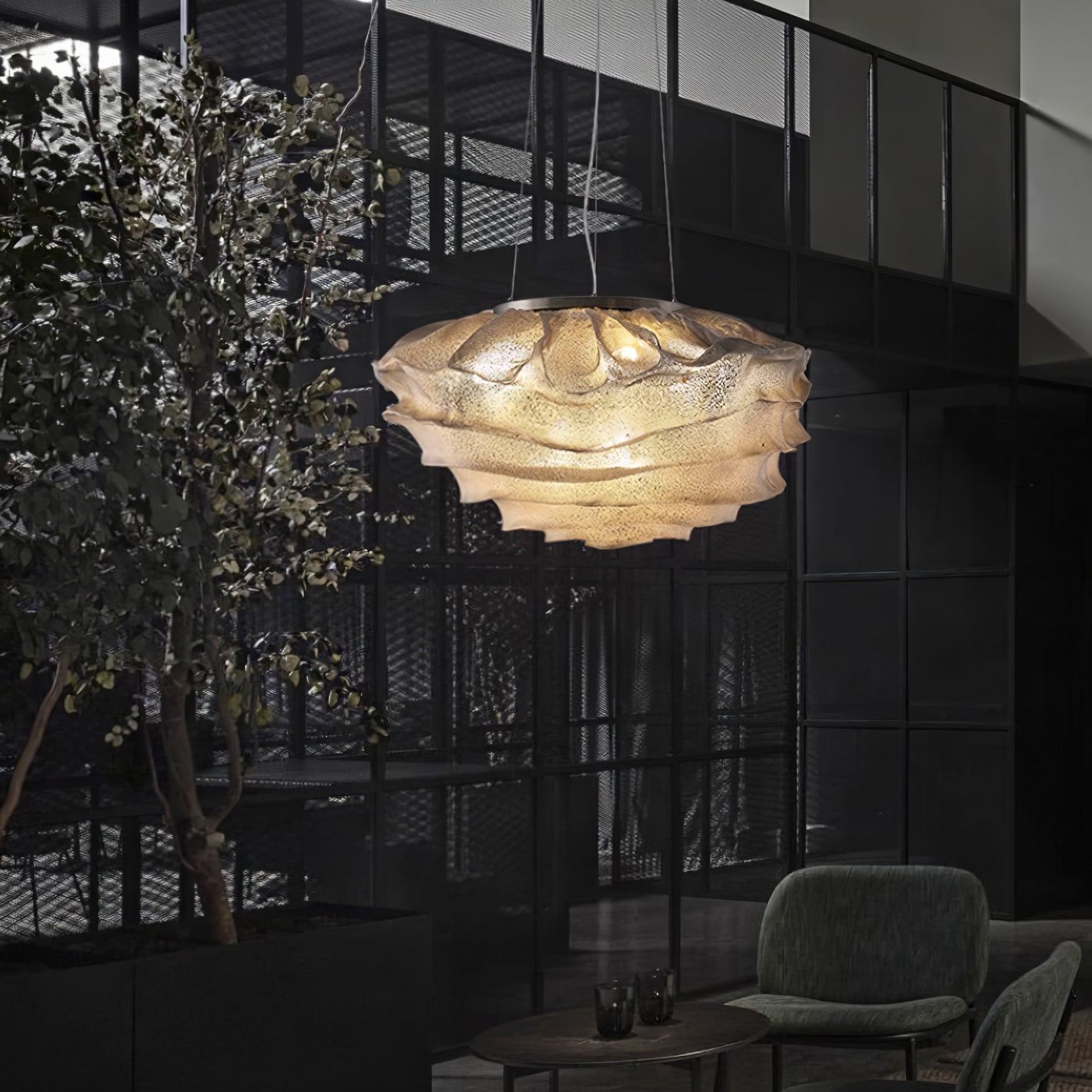 Lampada a sospensione Lunoment