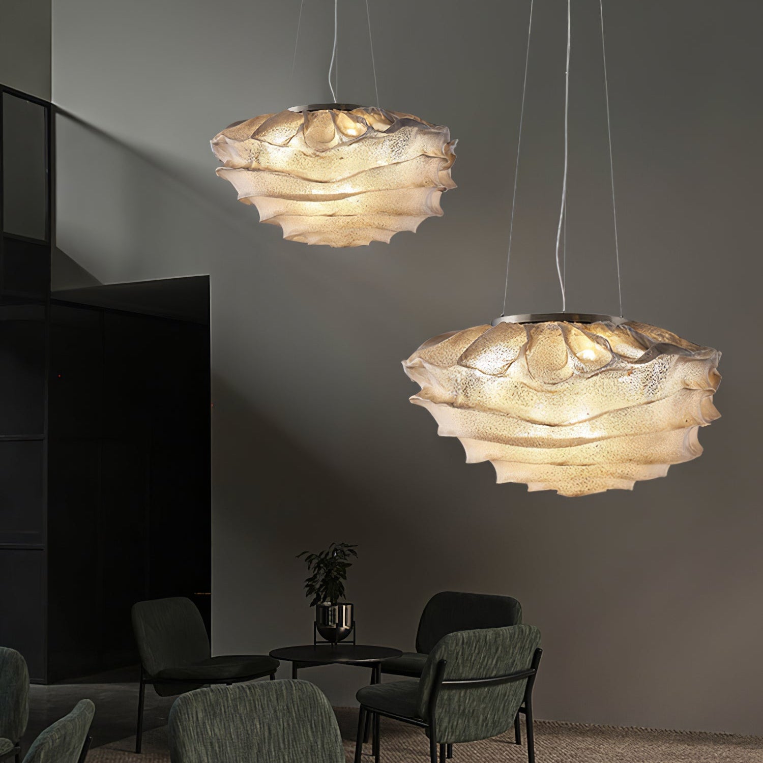 Lampada a sospensione Lunoment