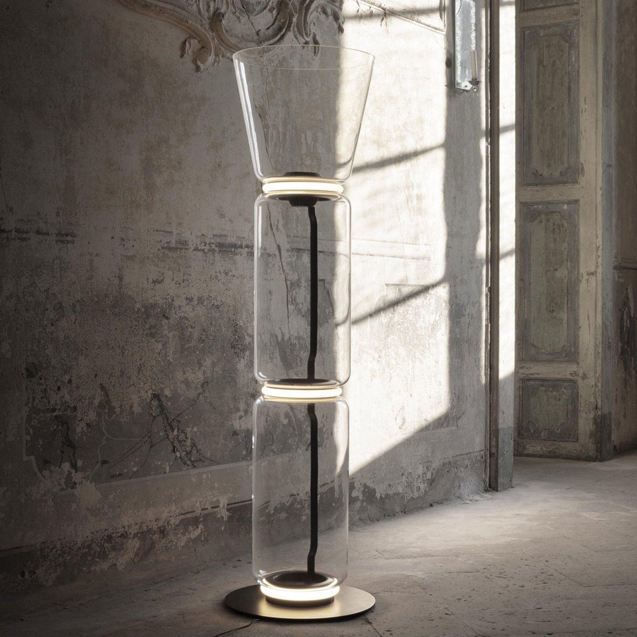 Teyylino Cilindrische Glazen Vloerlamp