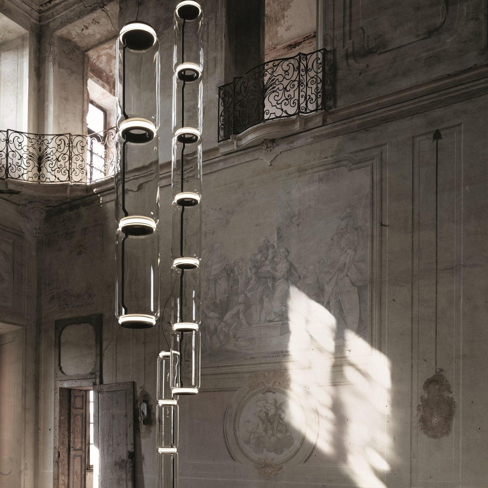 Teyylino Cilindrische Glazen Hanglamp