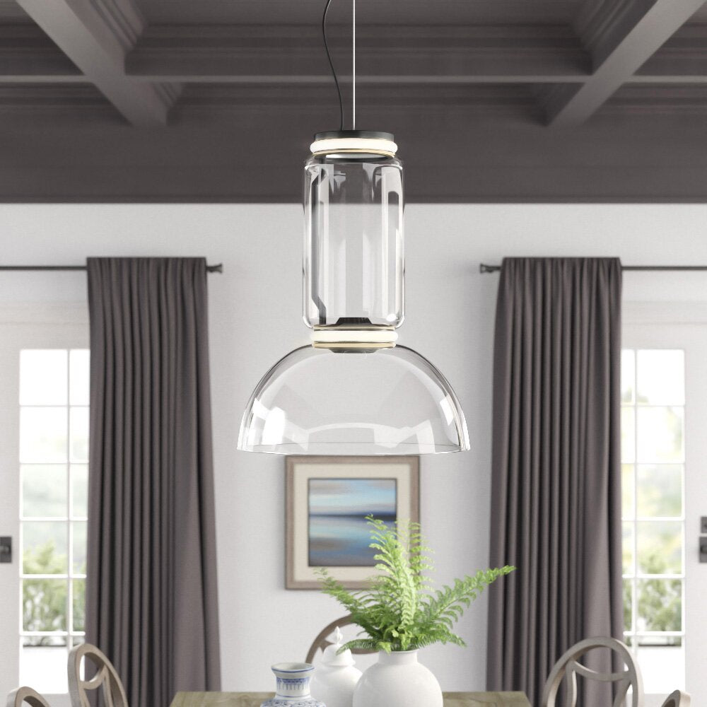 Teyylino Cilindrische Glazen Hanglamp