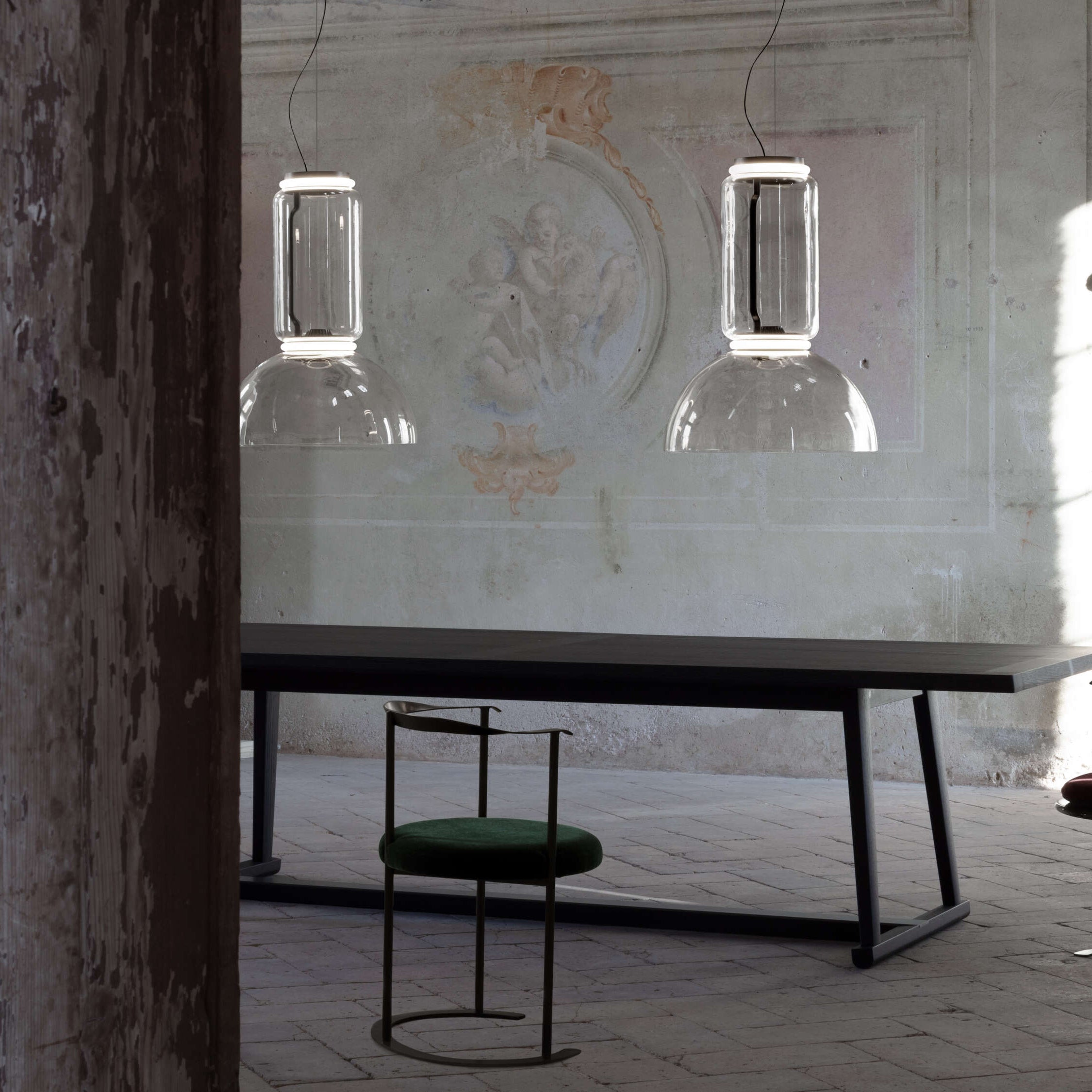 Teyylino Cilindrische Glazen Hanglamp
