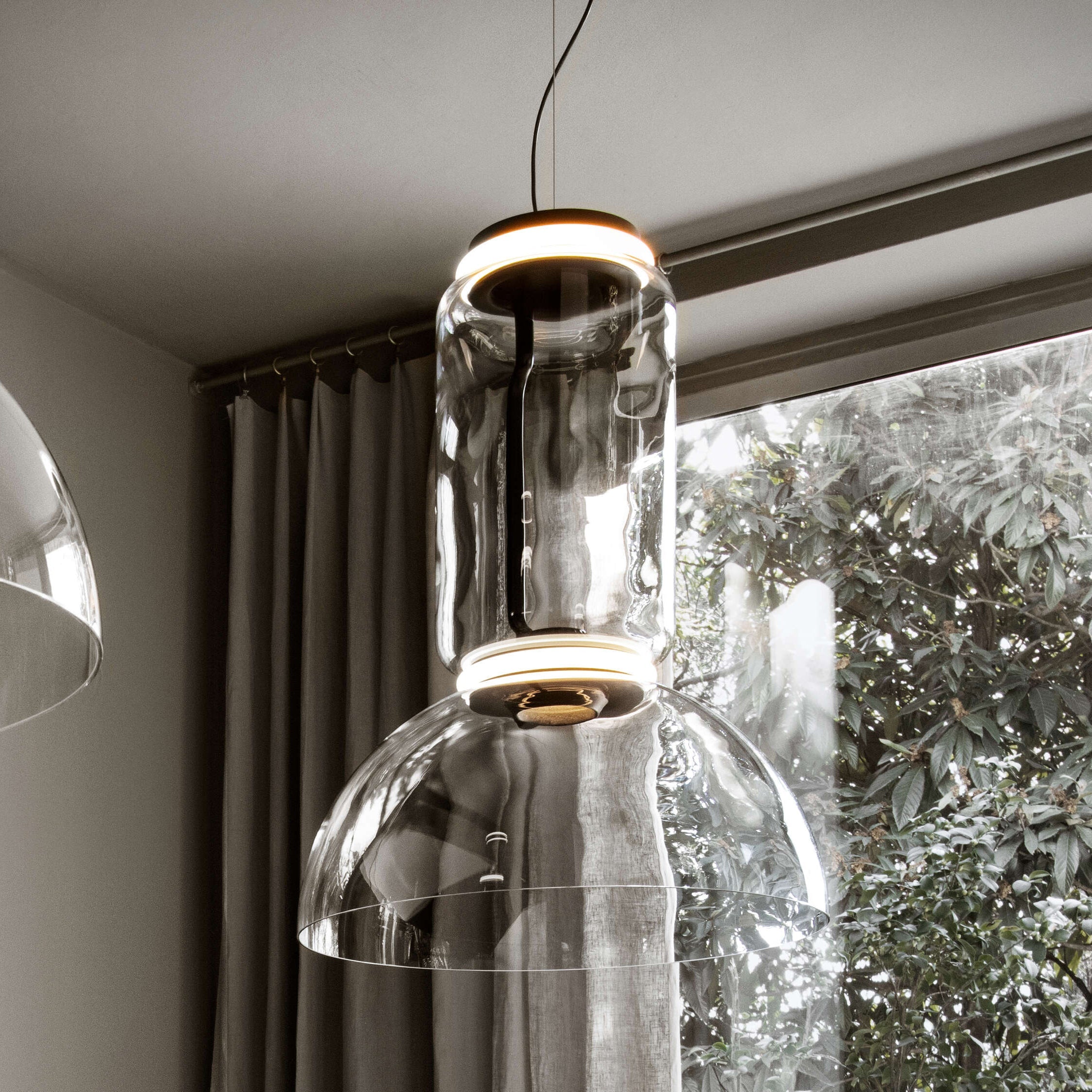 Teyylino Cilindrische Glazen Hanglamp