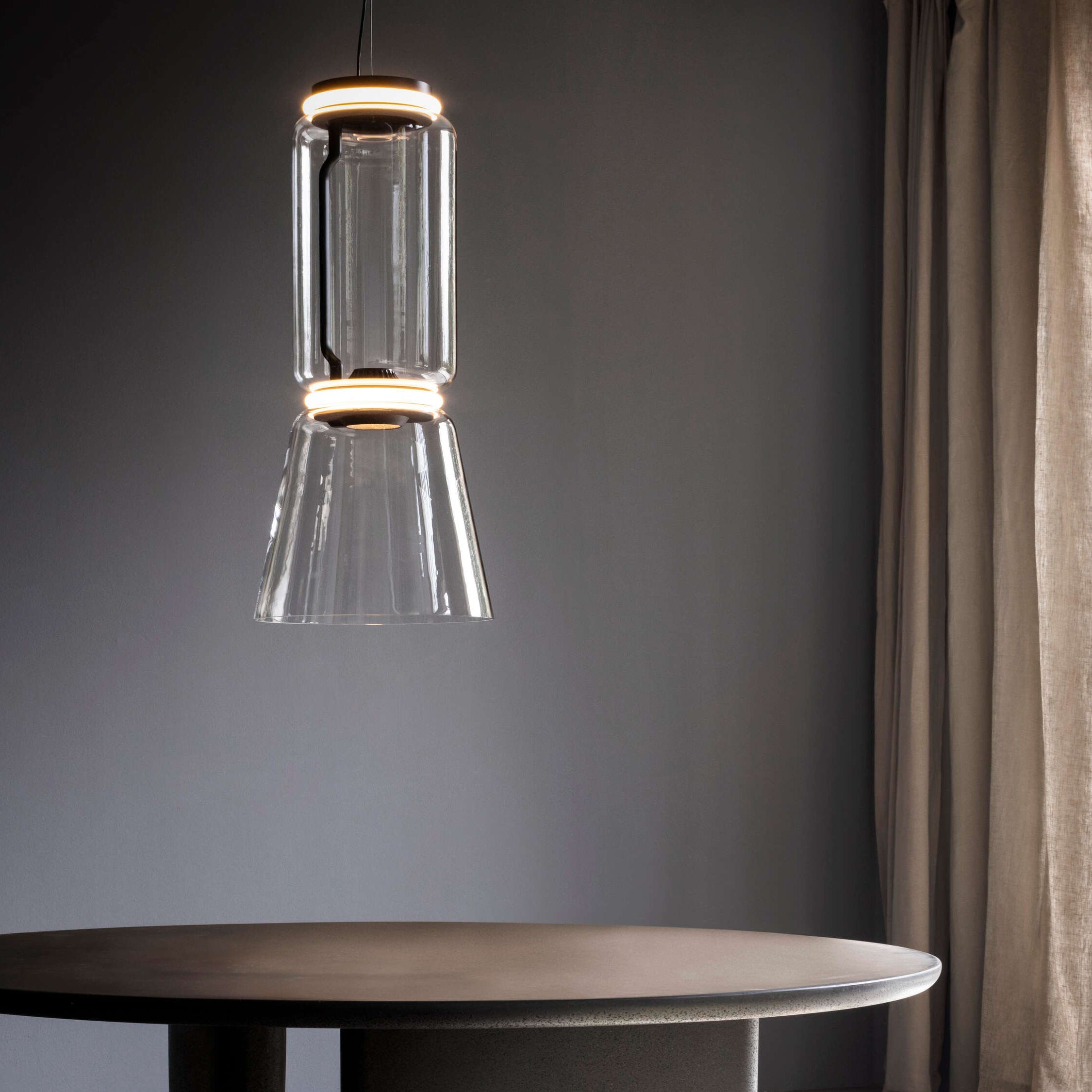 Teyylino Cilindrische Glazen Hanglamp