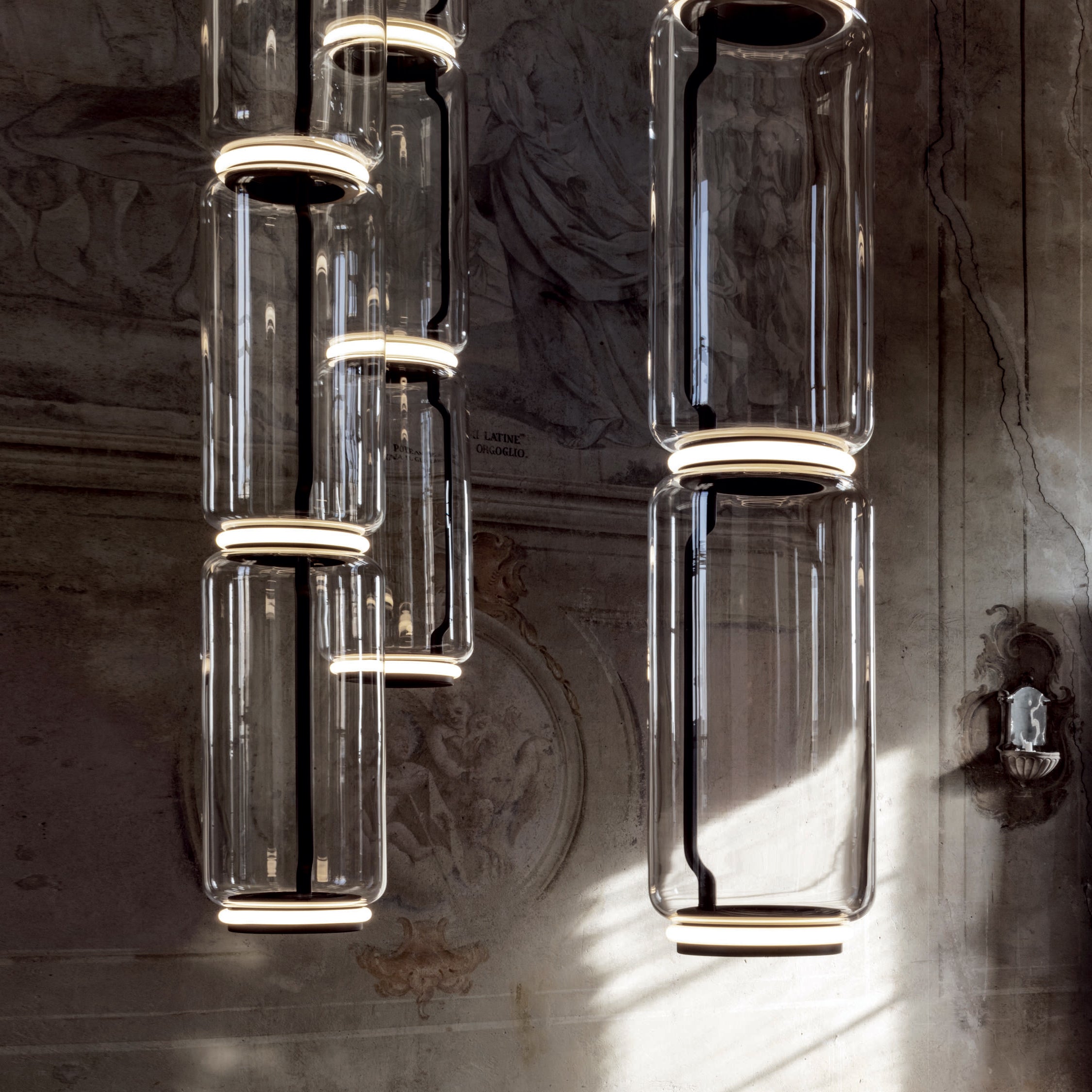 Teyylino Cilindrische Glazen Hanglamp
