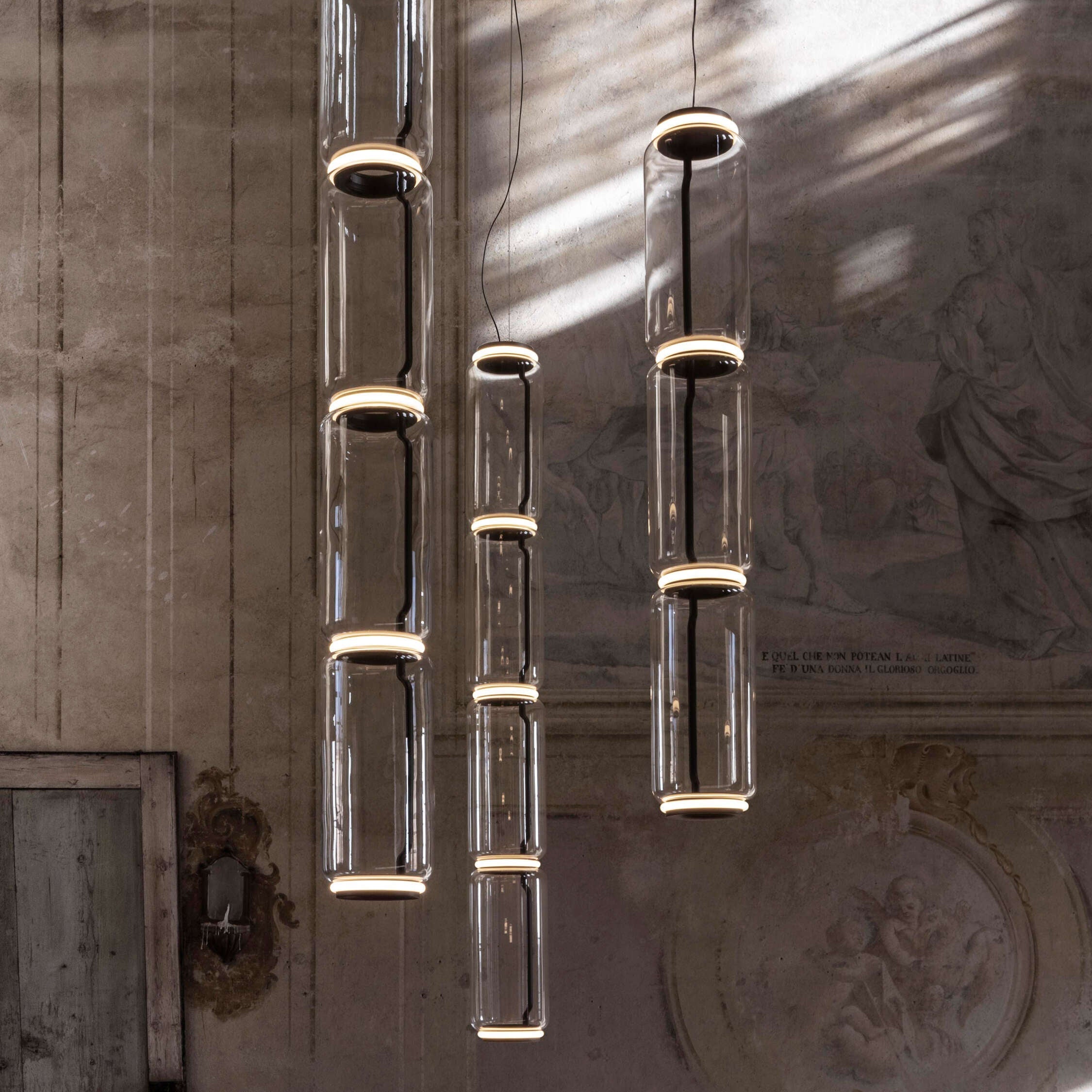 Teyylino Cilindrische Glazen Hanglamp