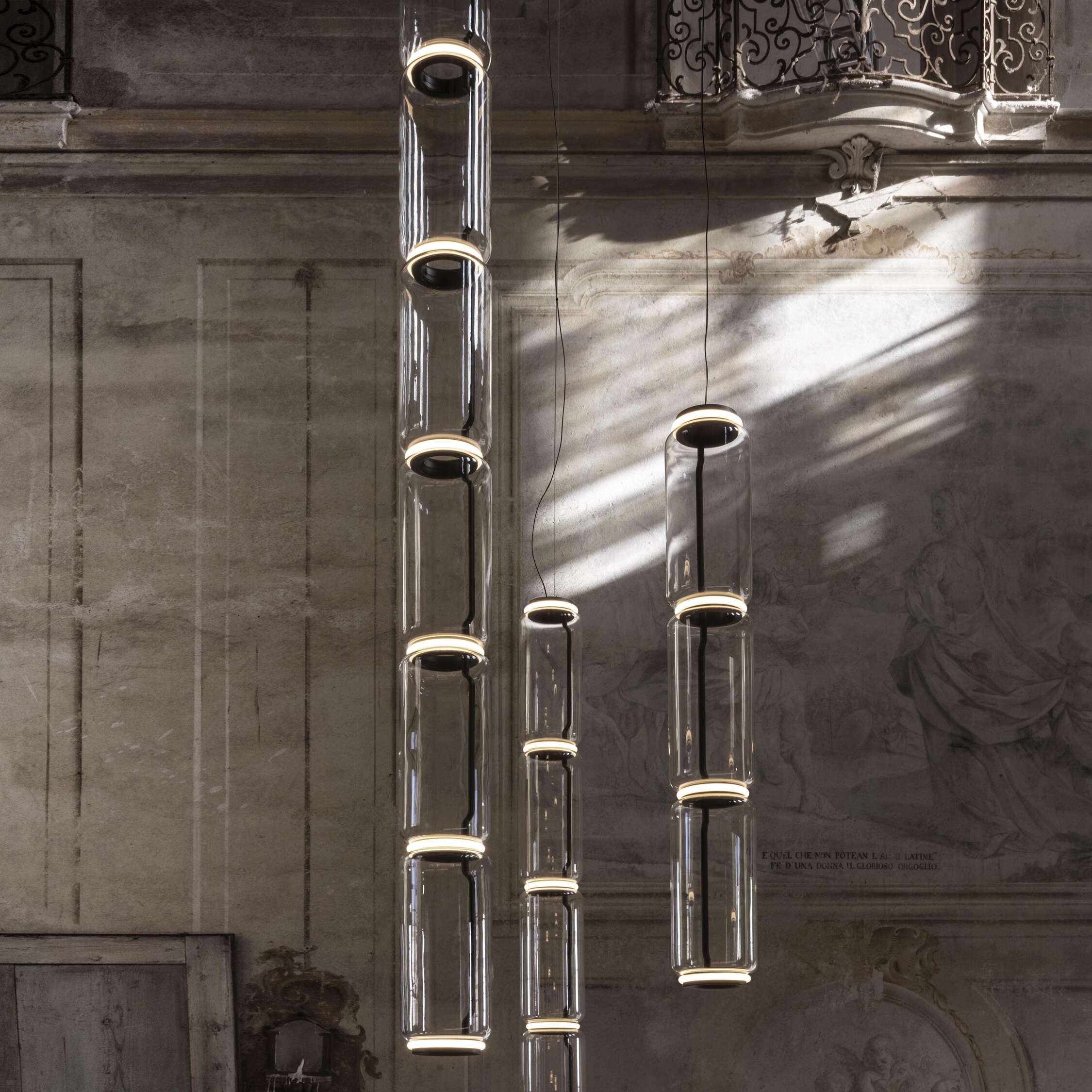 Teyylino Cilindrische Glazen Hanglamp