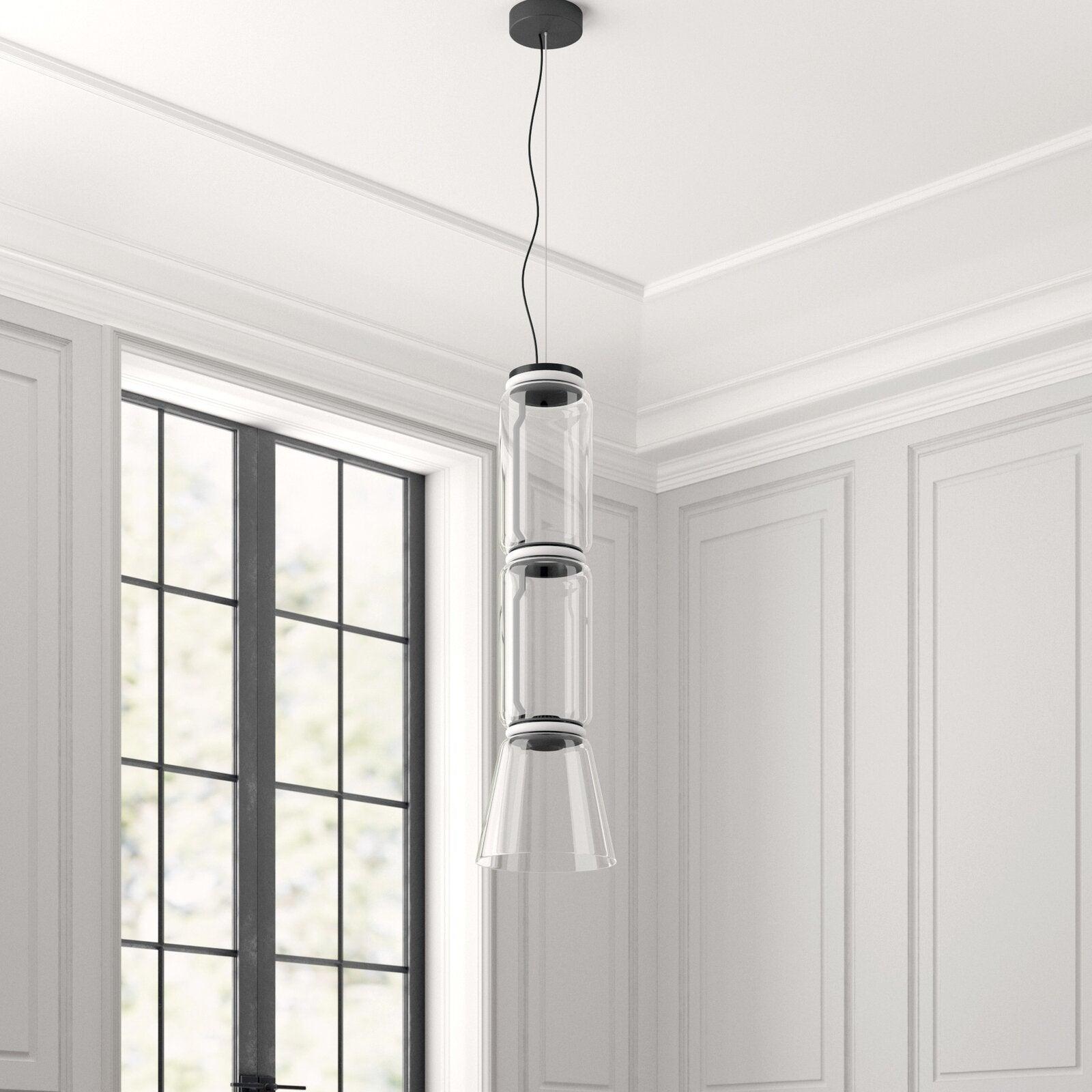 Teyylino Cilindrische Glazen Hanglamp