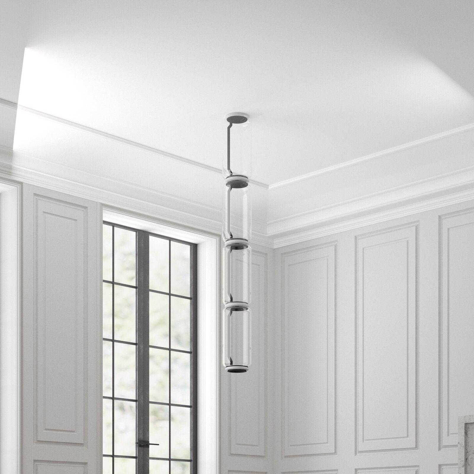 Teyylino Cilindrische Glazen Hanglamp
